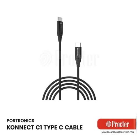 Portronics KONNECT C1 Type C Data & Charging Cable in bulk for ...