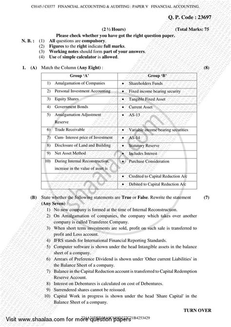 Financial Accounting (Financial Accounting and Auditing 5) 2017-2018 B ...