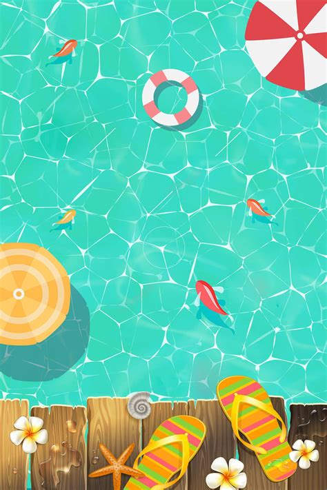 Download Impressive Vector Art Pool Party Background | Wallpapers.com