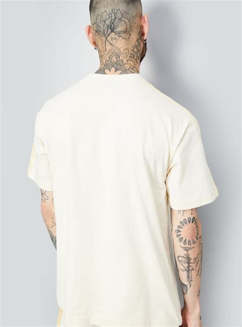 Buy Men Chenile Embroidered Oversized Athleisure T-shirt Online at just ...