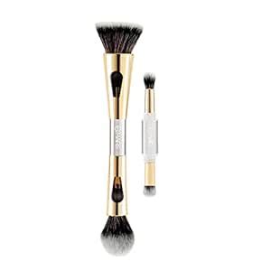 MARS 4 in 1 Travel Brush with Foundation Brush, Powder Brush, Eyeshadow ...