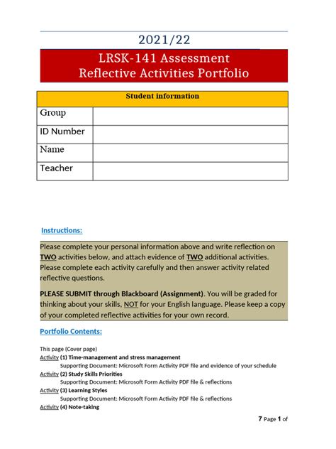 Image result for Reflective Portfolio Examples
