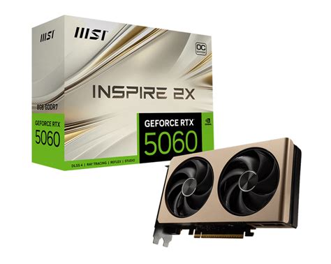 MSI GeForce RTX 5060 8G INSPIRE 2X OC Graphic Card - G5060-8I2C Online ...