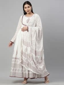 Neerus Women Woven Design Anarkali Kurta - Buy Neerus Women Woven ...