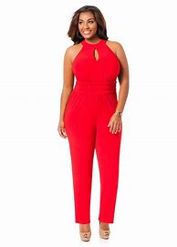 Image result for Ashley Stewart Red Jumpsuit