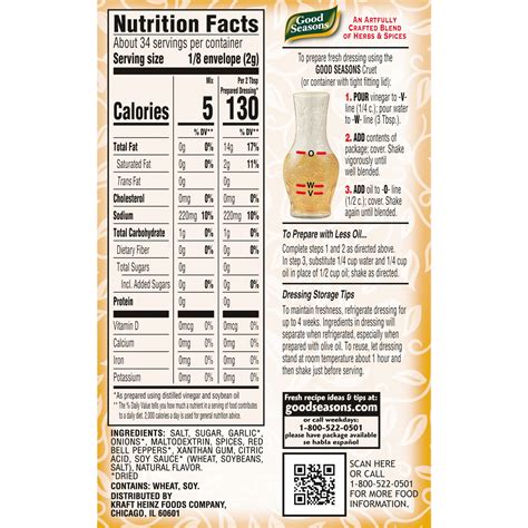 Good Seasons Zesty Italian Dressing & Recipe Seasoning Mix 2.4 oz | Shipt