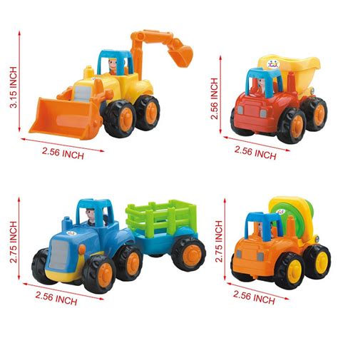 Push And Go Toys, Go Cars, Happy Engineering Vehicles Push And Go Fric