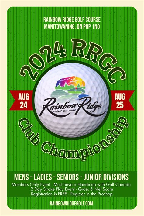 2024 RRGC Club Championship, Rainbow Ridge Golf Course, Mindemoya, 24 ...