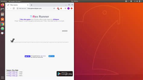 Python Bot for Chrome Dino Game 的图像结果