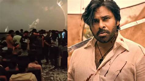 Pawan Kalyan’s ‘OG’ release turns chaotic: Fan tears screen in ...