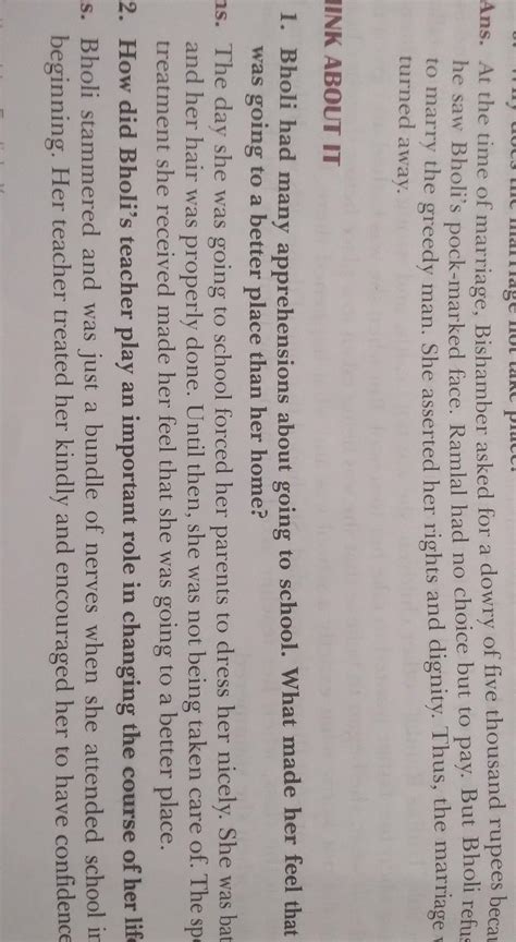 bholi^s teacher changed her life - Brainly.in