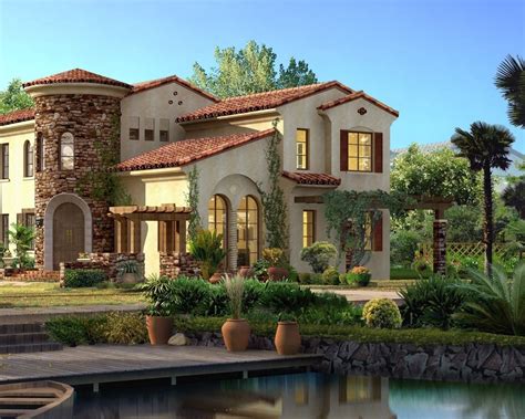 Download wallpaper 1280x1024 house, beautiful, design, style, greens ...