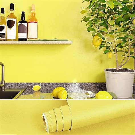 SUNBIRD Light Yellow Wallpaper Matte Textured Peel and Stick Wallpaper ...