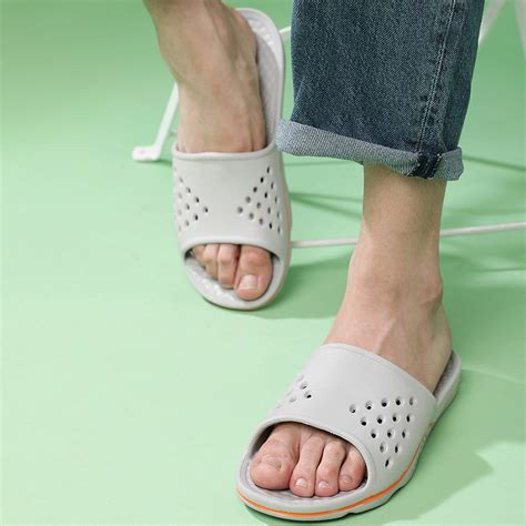 Buy AHA (Grey) Slides For Men RAMP By Liberty