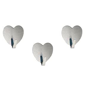 MegaCon Stainless Steel Adhesive Hooks Wall Hooks Cloth Hook | Heavy ...