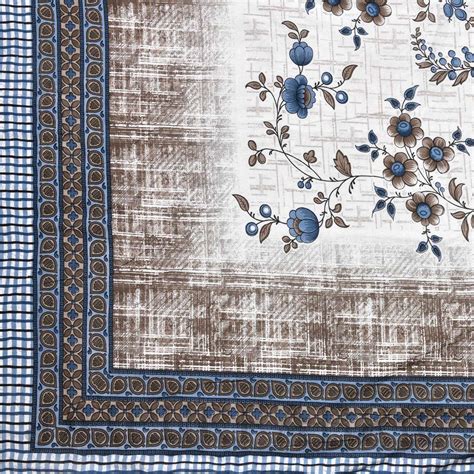 AC Room Dohar Damask Blue Rose 210 GSM Pure Cotton Summer Blanket ...