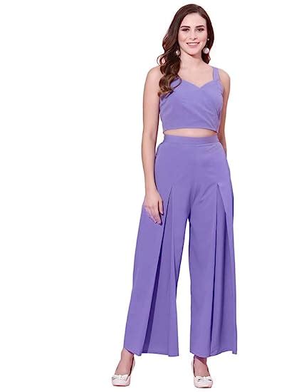 Buy Selvia Women's Crepe Co-ords Suit-Dress Set (358TK7031N-XL_Lavender ...