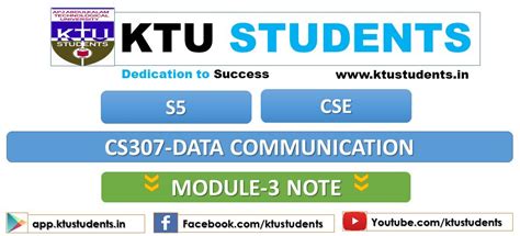 CS307 Data Communication Module-3 Note | S5 CSE | KTU Students ...