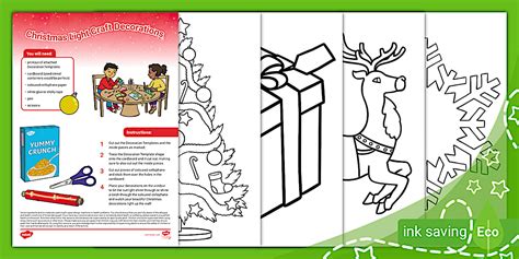 Christmas Light Craft Decorations