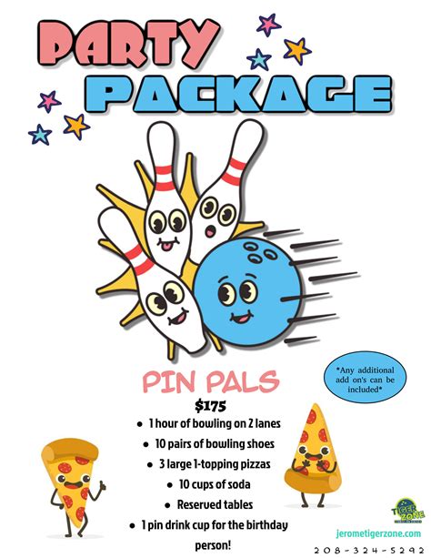 Parties - Tiger Zone Bowling | Located in Jerome, Idaho