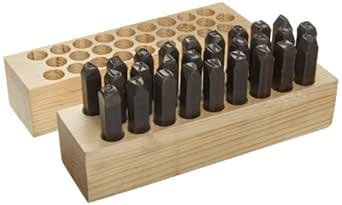 Young Bros 07272 27 Piece Hand Cut Stamp Letter Set, Steel, 5/16 ...