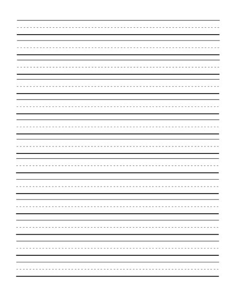 School Ruled Paper Printable