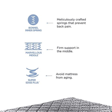 Peps Restonic Bonnell Sanibel Pillow Top 6-inch Spring Mattress with F