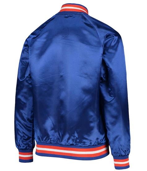 Satin Denver Broncos Royal Blue Jacket - Jackets Masters