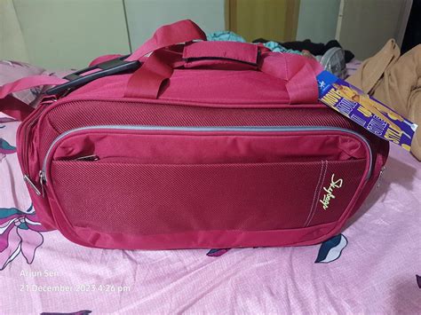 Skybags Cardiff Polyester 55 Cms Travel Duffle Bag (Blue) : Amazon.in ...