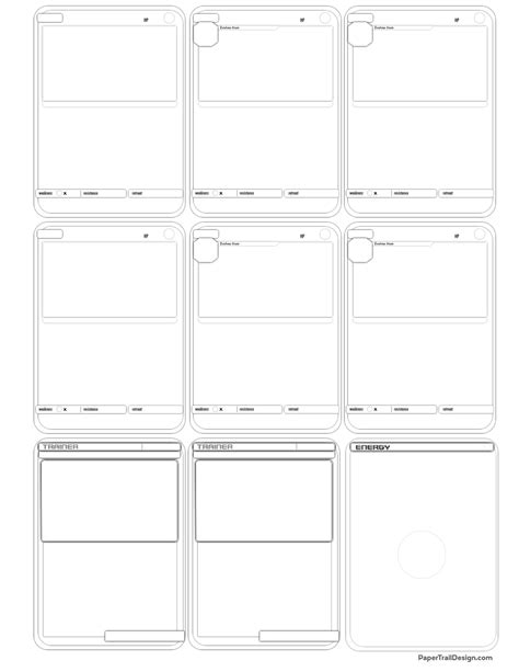 Diy pokemon card templates free printable – Artofit