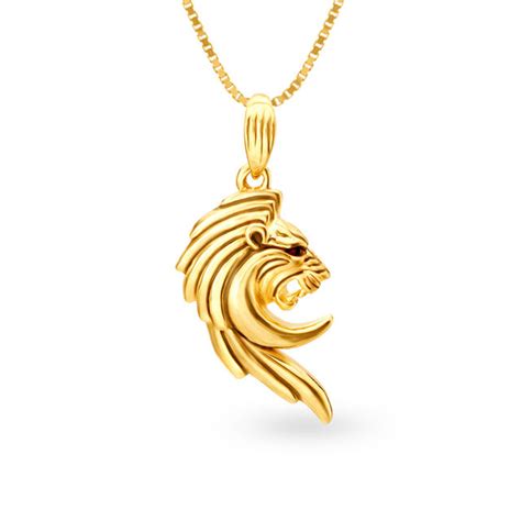 Flamboyant Lion Pendant for Men