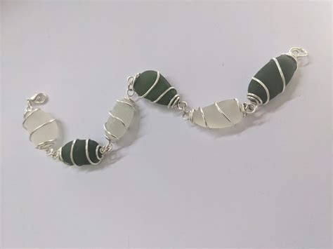 Wire wrapped seaglass bracelet; Sedgefield 10-12:30, From Loft to Loved ...