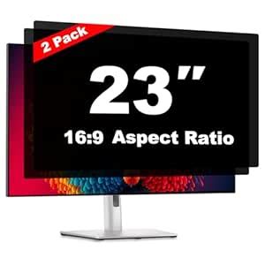 Pozlle 23 Inch Computer Privacy Screen Shield [2 Pack] for 16:9 ...