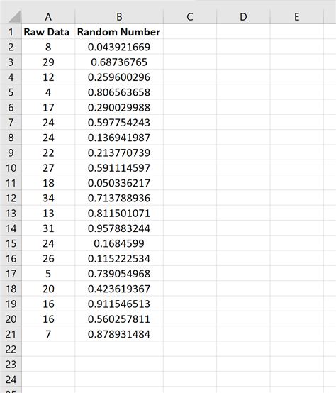 How to Select a Random Sample From a Excel Sheet 的图像结果