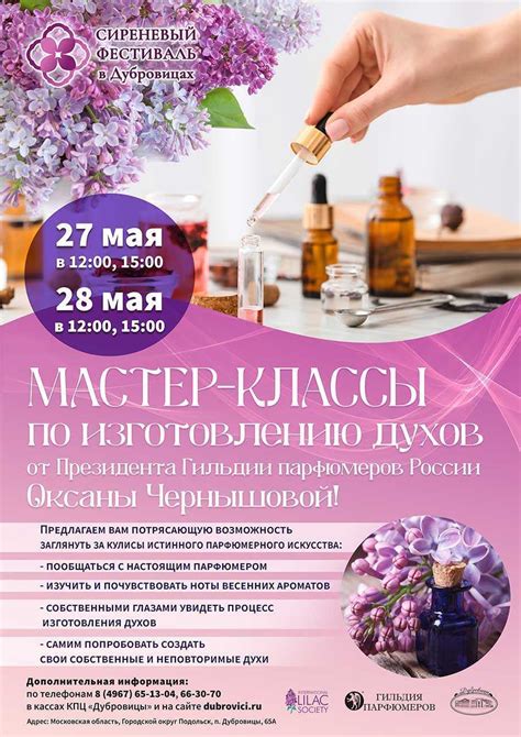 Мастер-классы по изготовлению духов | Путеводитель Подмосковья