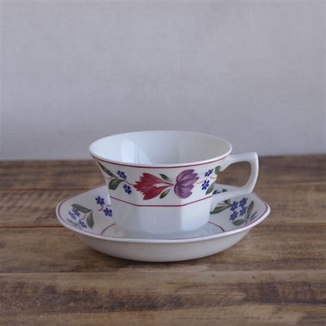 アダムス オールドコロニアル 花柄 ティーカップ ソーサー Adams Old Colonial #220401-1~4 イギリス ...