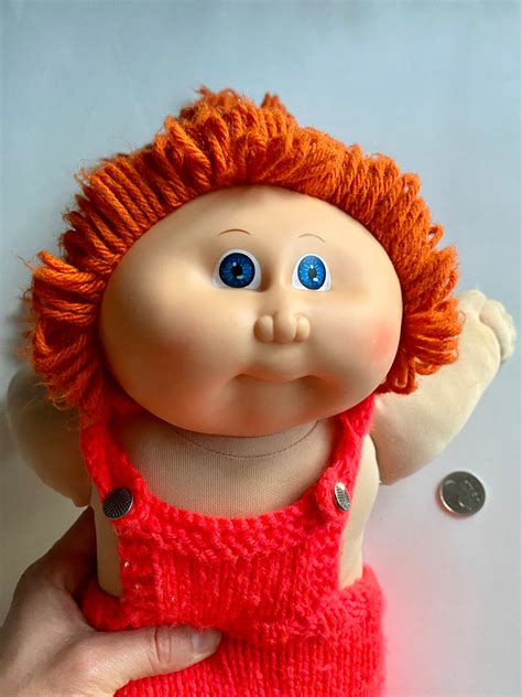 Vintage Redhead Cabbage Patch Kids Doll, 1982 Red Haired Blue Eyes ...