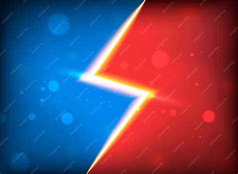 Premium Vector | Abstract red and blue background with lights