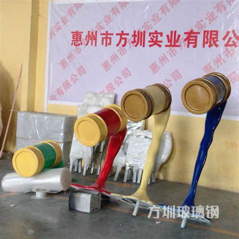 玻璃钢创意油漆桶雕塑 - 惠州市驰顺实业有限公司