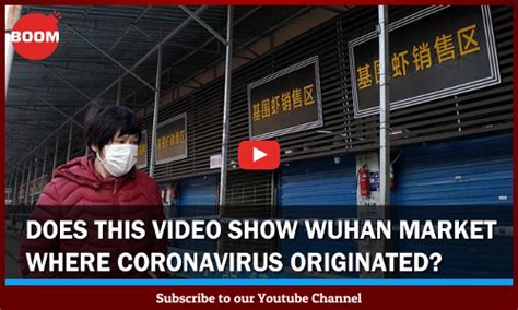 Does This Video Show Wuhan Market Where Coronavirus Originate? | BOOM