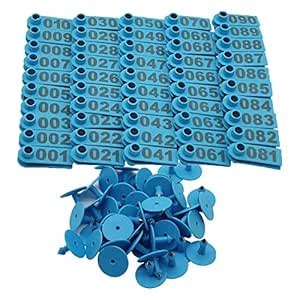 SHAKYA GREEN Livestock Ear Tags Numbered Animal Ear Tagger ...