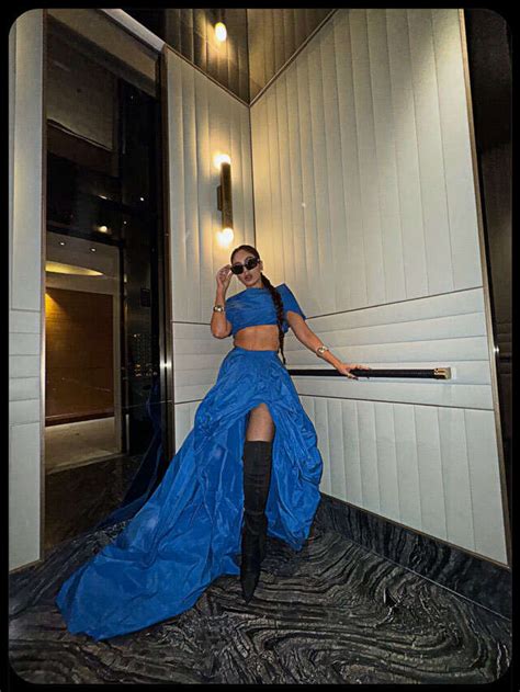 Bhumi Pednekar Channels Queen Energy In A Vivid Electric Blue Ensemble ...