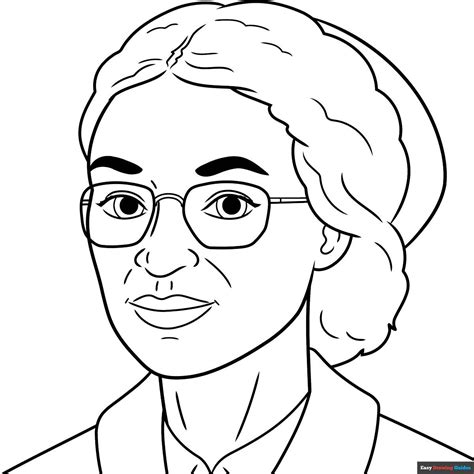 Rosa Parks Drawing For Kids