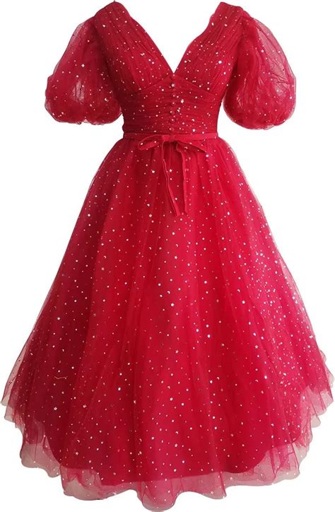 Xijun Womens Sparkle Starry Tulle A Line Puffy India | Ubuy