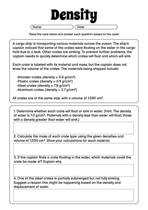 Image result for Relative Density Worksheet