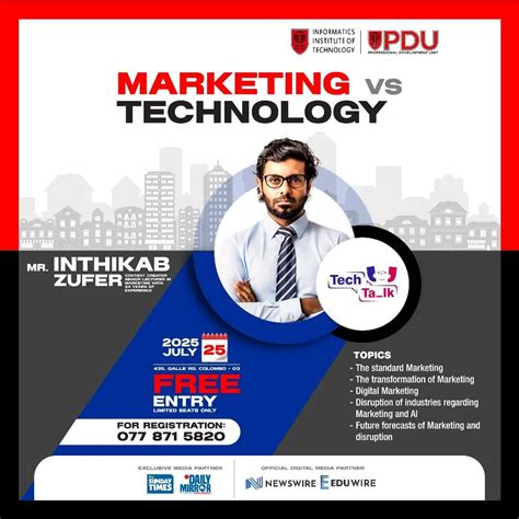 Marketing vs Technology: Free Seminar with Inthikab Zufer, Informatics ...