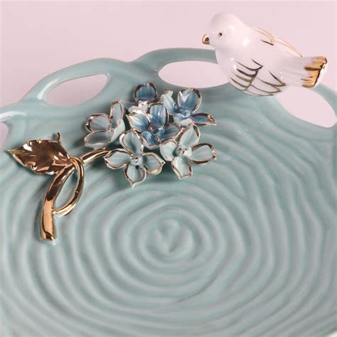 Buy Moksha Decor Ceramic Bird Decorative Platter from Home Centre at ...