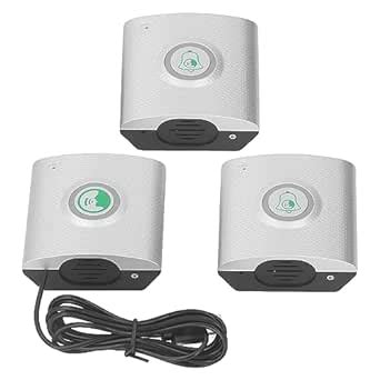 Intercom Unit, 2 External 1 Internal Unit 2 Way Voice Doorbell Wireless ...