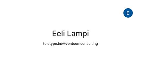 Eeli Lampi — Teletype