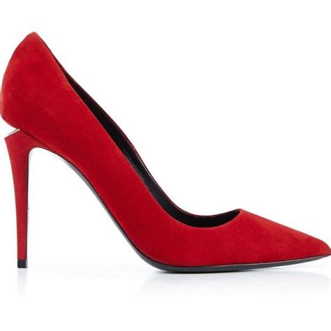 Alexander Wang Tia Cult Suede Heels - Red Pumps